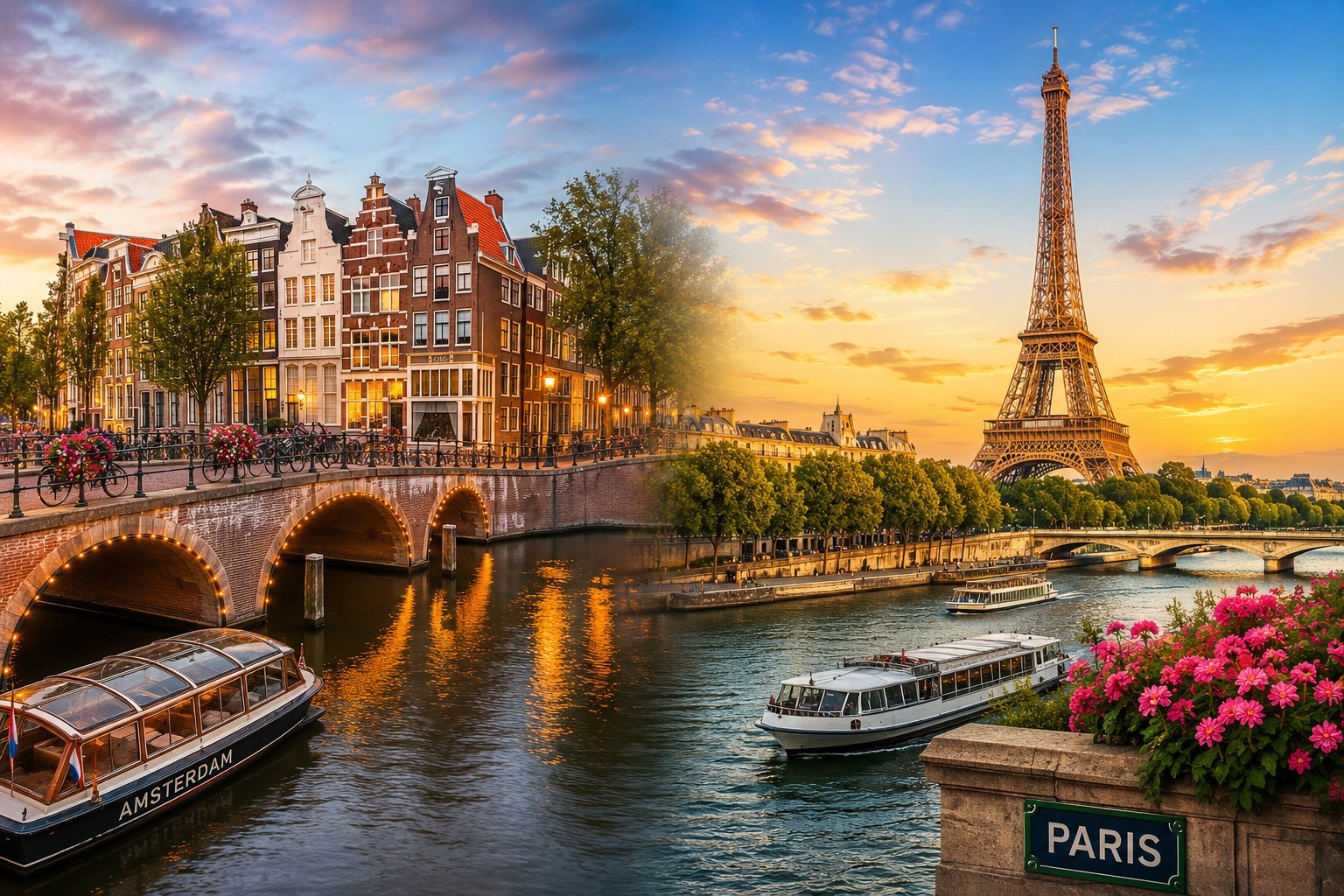 Romantic Escapes - Amsterdam & Paris